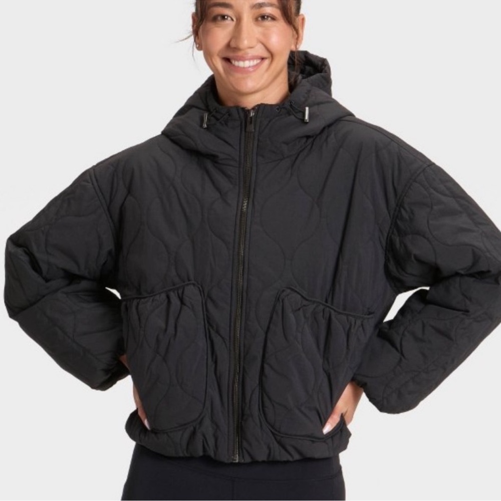 All In Motion Black Quilted Jacket